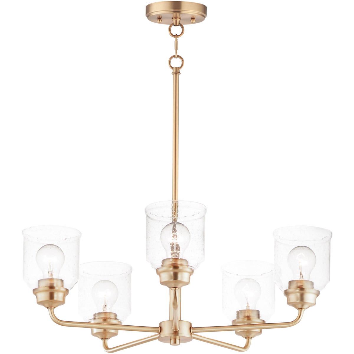 Maxim Lighting 12266CDHR Acadia 5 Light 26 inch Heritage Single-Tier Chandelier Ceiling Light