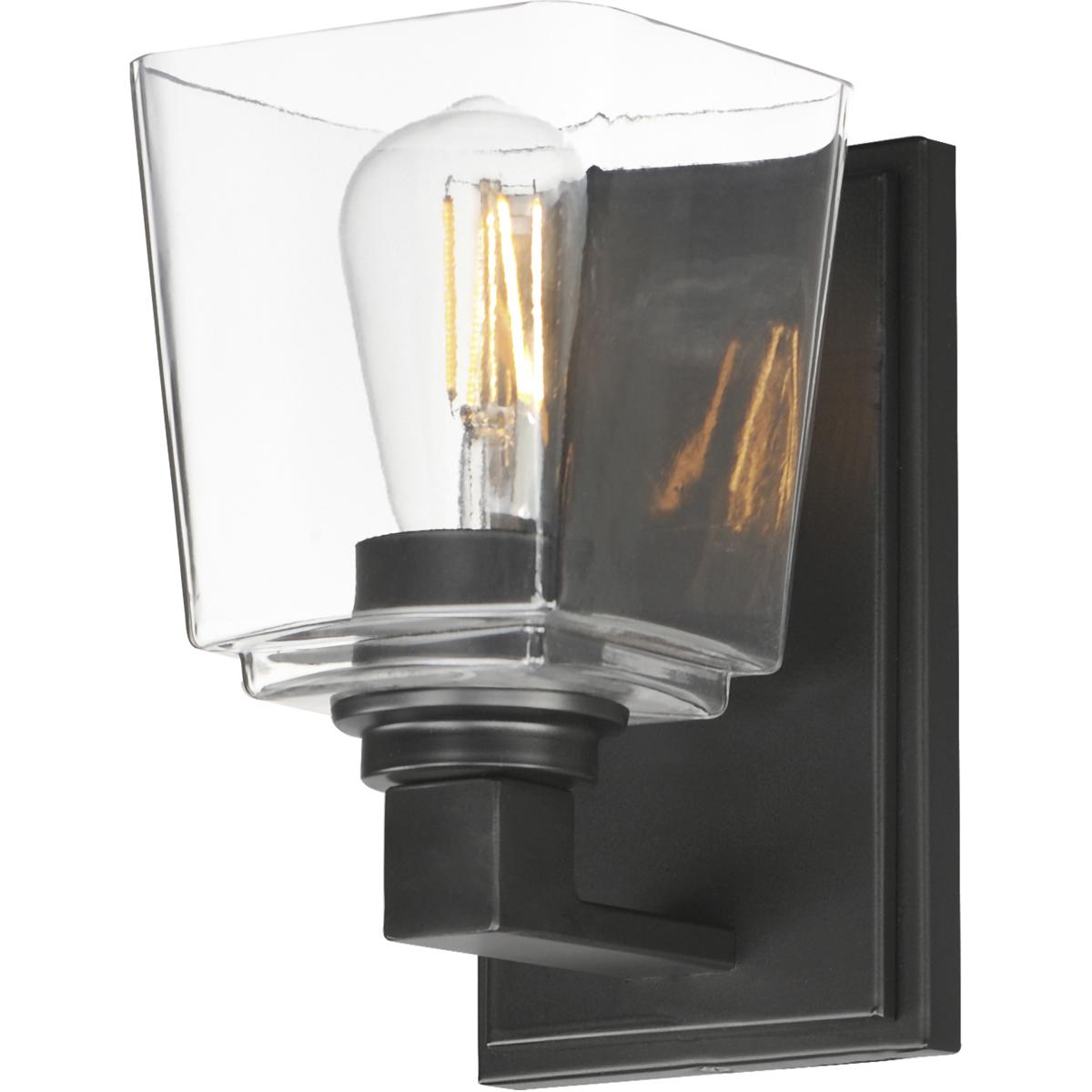 Maxim Lighting 21381CLBK Cubos 1 Light 4.75 inch Black Bath Vanity Wall Light