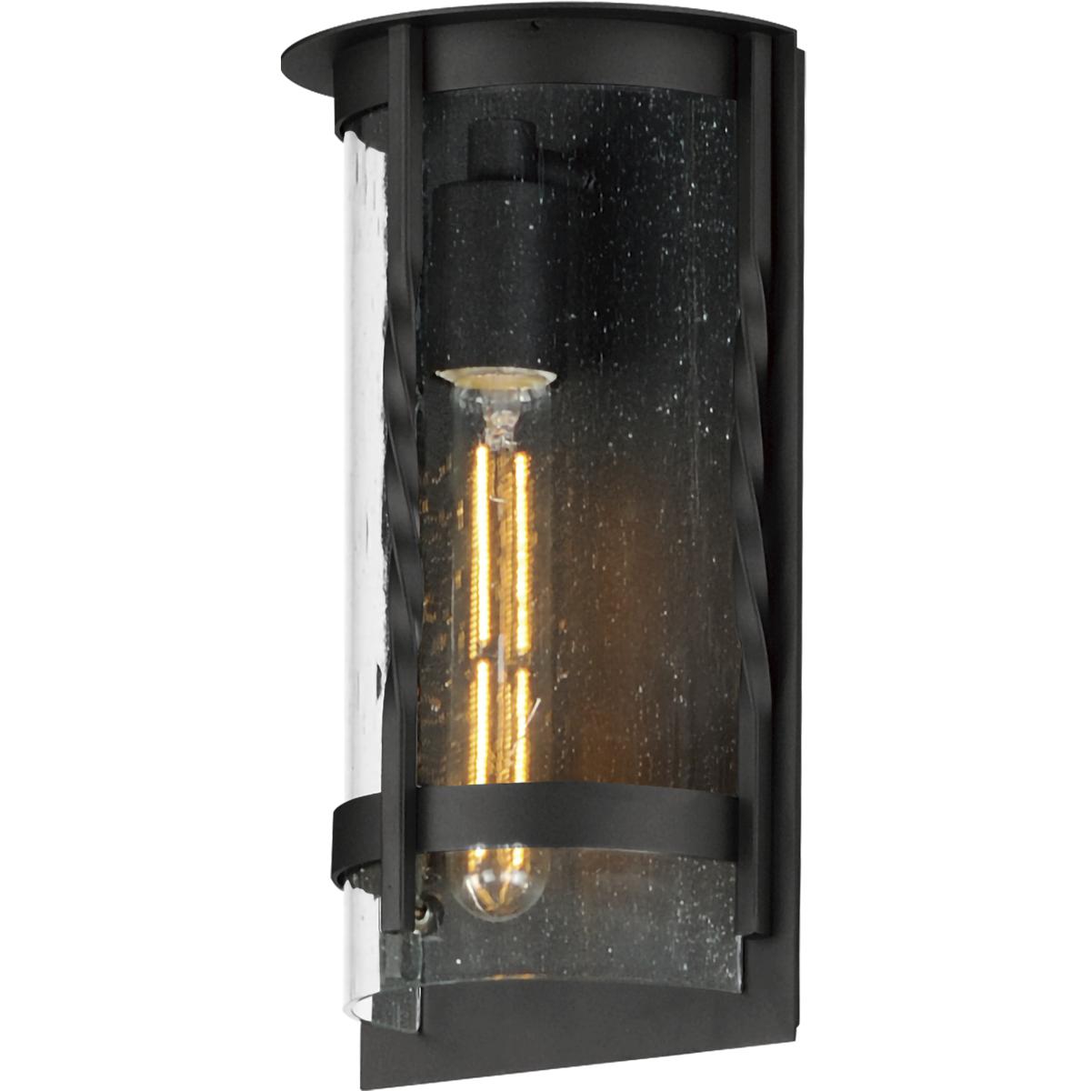 Maxim Lighting 30191CDBK Foundry 1 Light 12 inch Black Outdoor Wall Mount