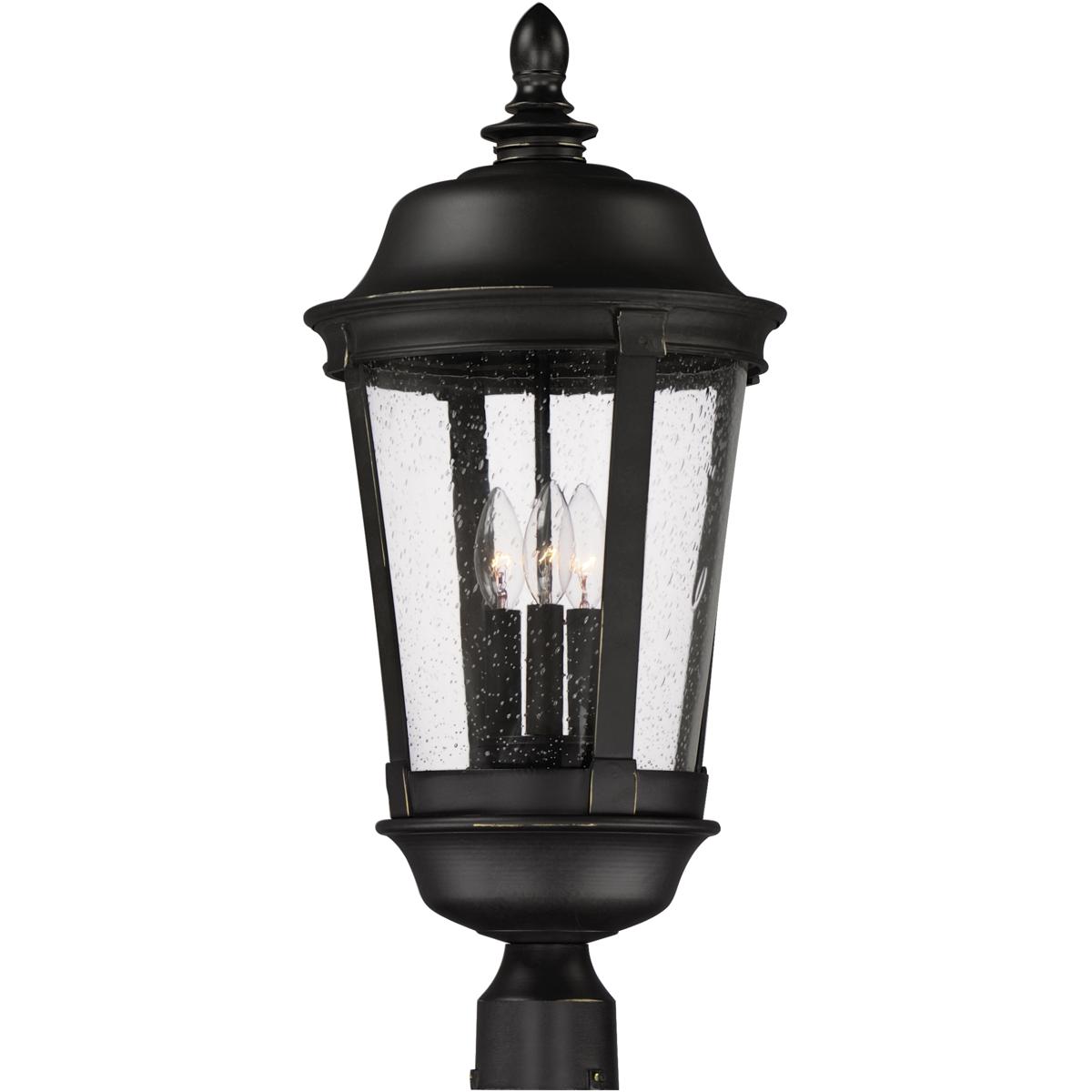 Maxim Lighting 3022CDBZ Dover DC 3 Light 25.5 inch Bronze Outdoor Pole/Post Mount