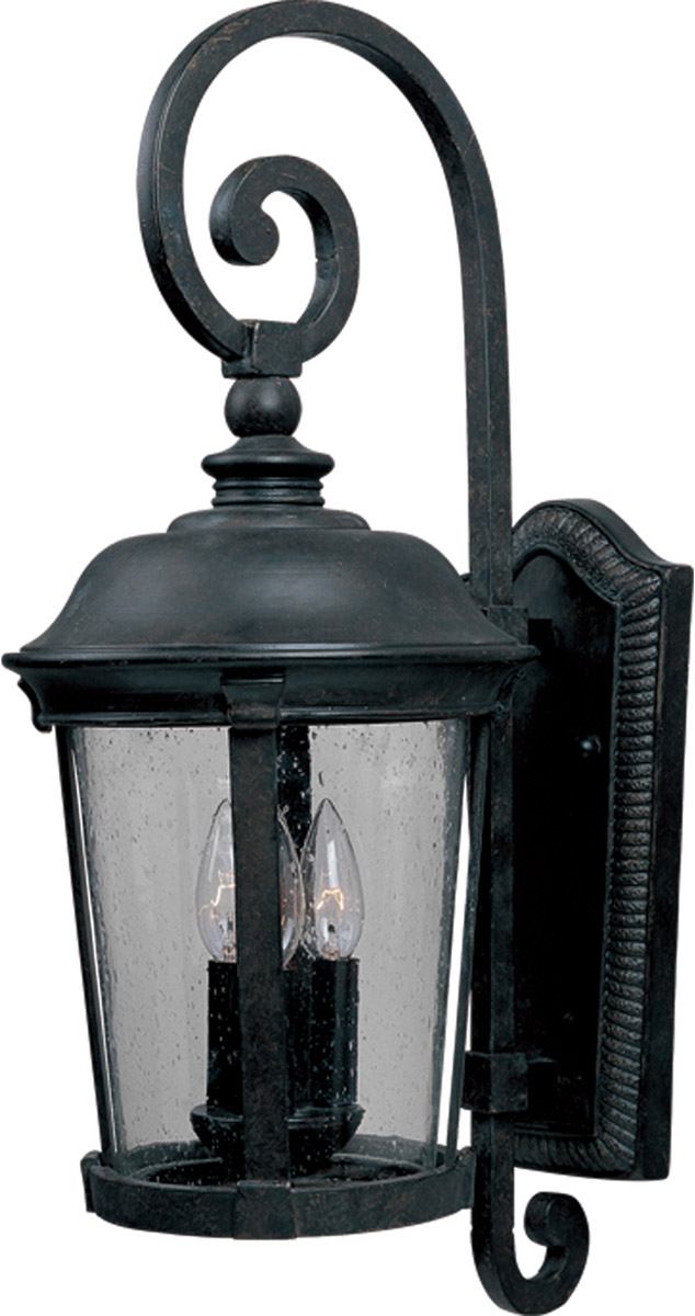 Maxim Lighting 3024CDBZ Dover DC 3 Light 25 inch Bronze Outdoor Wall Mount