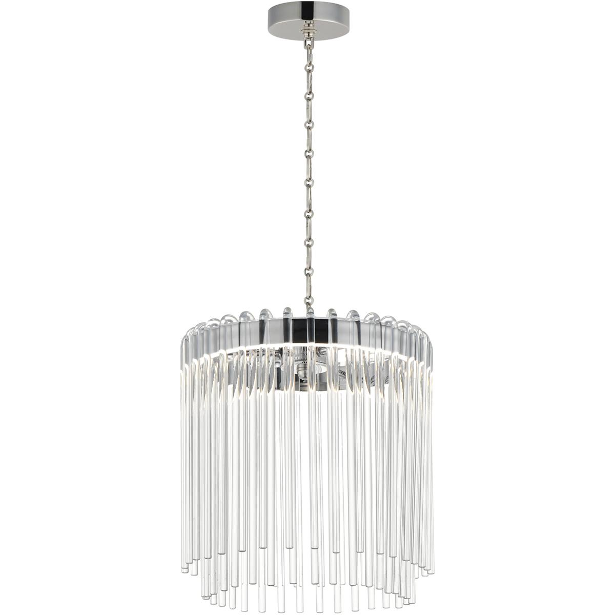 Maxim Lighting 38421CLPN Jolie LED 11 inch Polished Nickel Single Pendant Ceiling Light