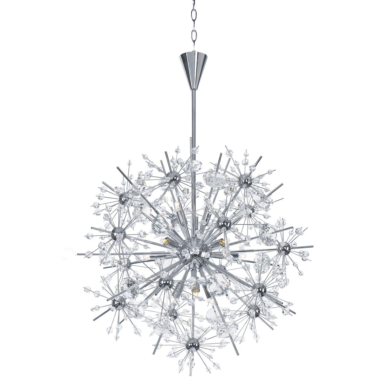 Maxim Lighting 39745BCPC Starfire 11 Light 22 inch Polished Chrome Single-Tier Chandelier Ceiling Light