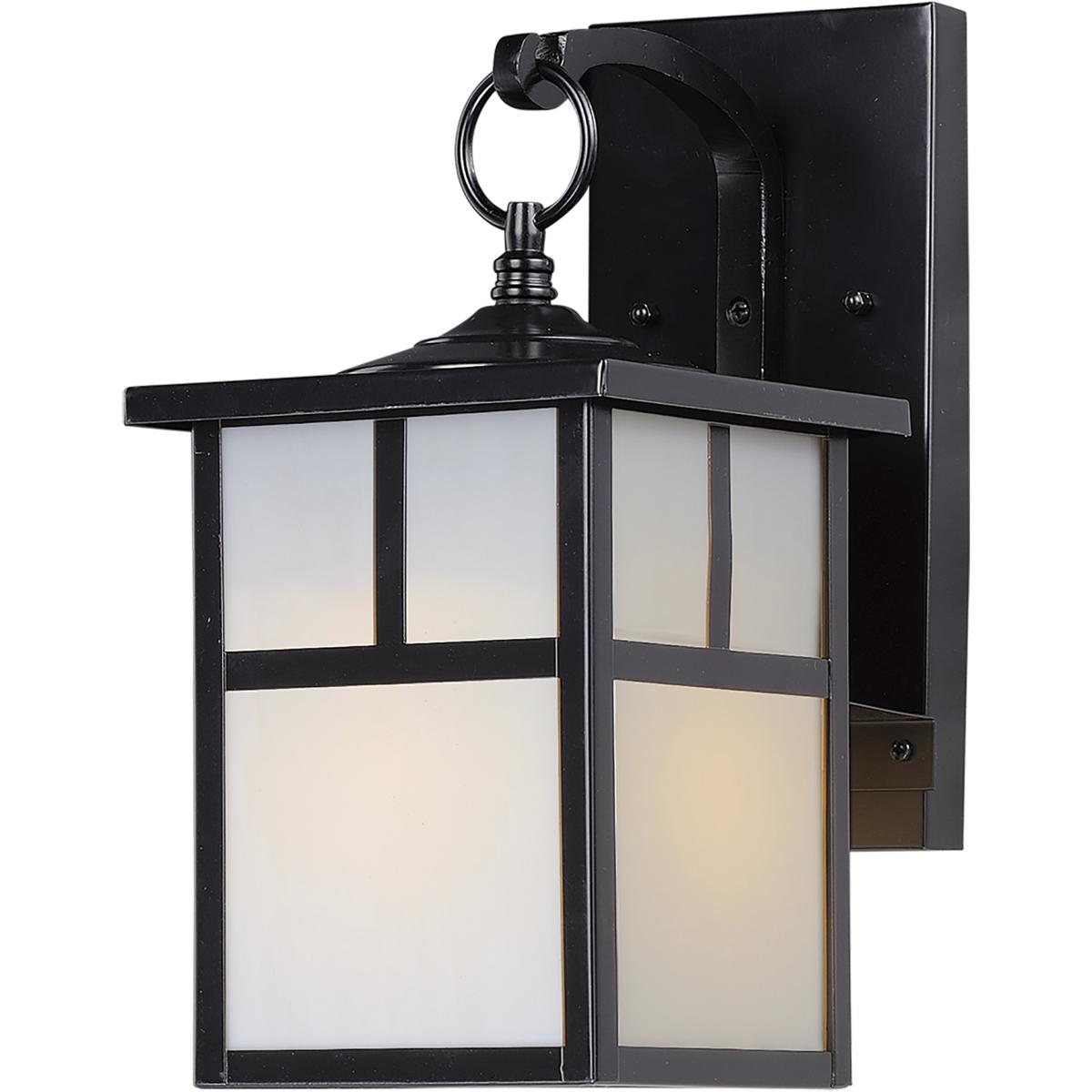 Maxim Lighting 4053WTBK Coldwater 1 Light 12 inch Black Outdoor Wall Mount in White