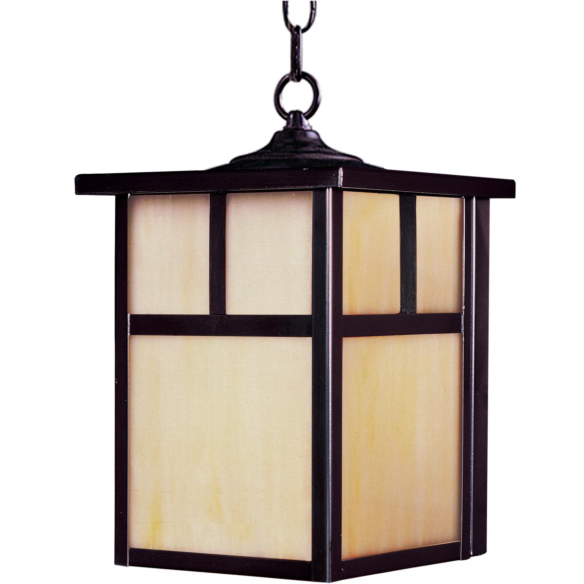 Maxim Lighting 4058HOBU Coldwater 1 Light 9 inch Burnished Outdoor Hanging Lantern in Honey