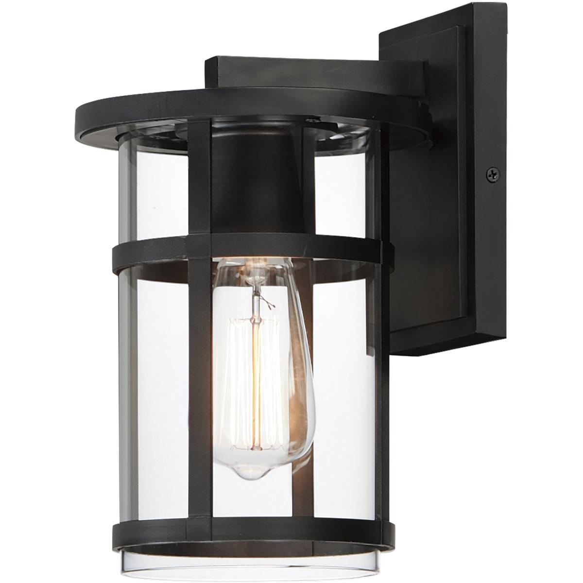 Maxim Lighting 40622CLBK Clyde Vivex 1 Light 11 inch Black Outdoor Wall Mount