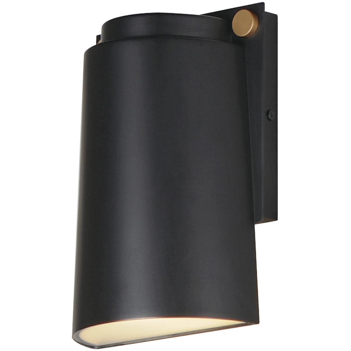 Maxim Lighting 42122BKAB Rivet LED 95 inch Black and Antique Brass Outdoor Wall Mount