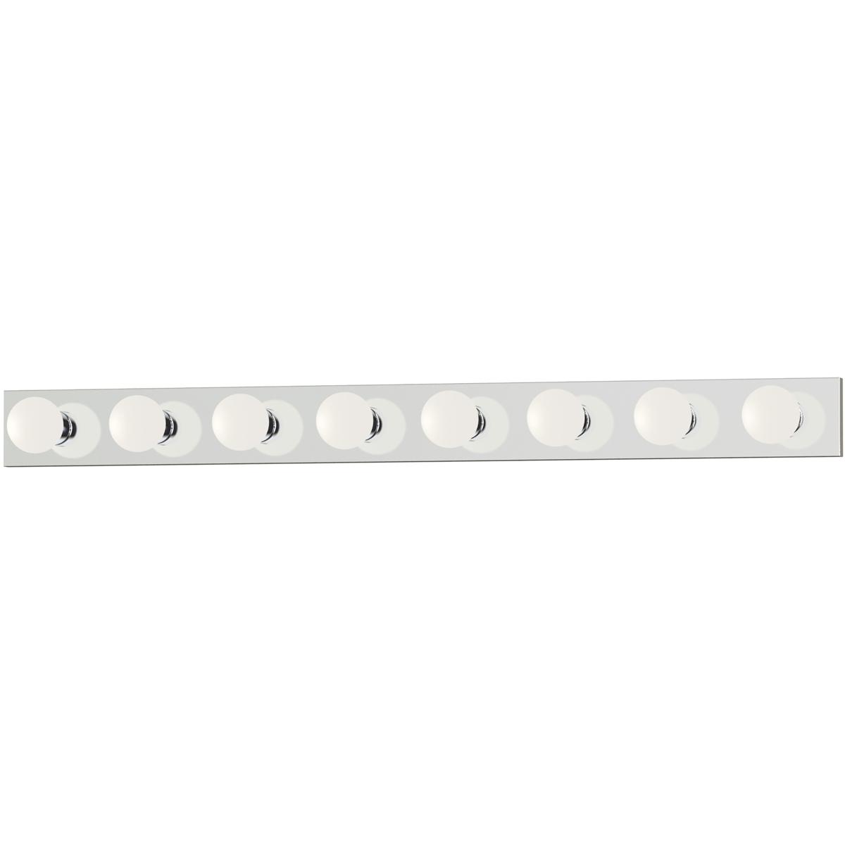 Maxim Lighting 4458PC Essentials - 445x 8 Light 48 inch Polished Chrome Bath Vanity Wall Light