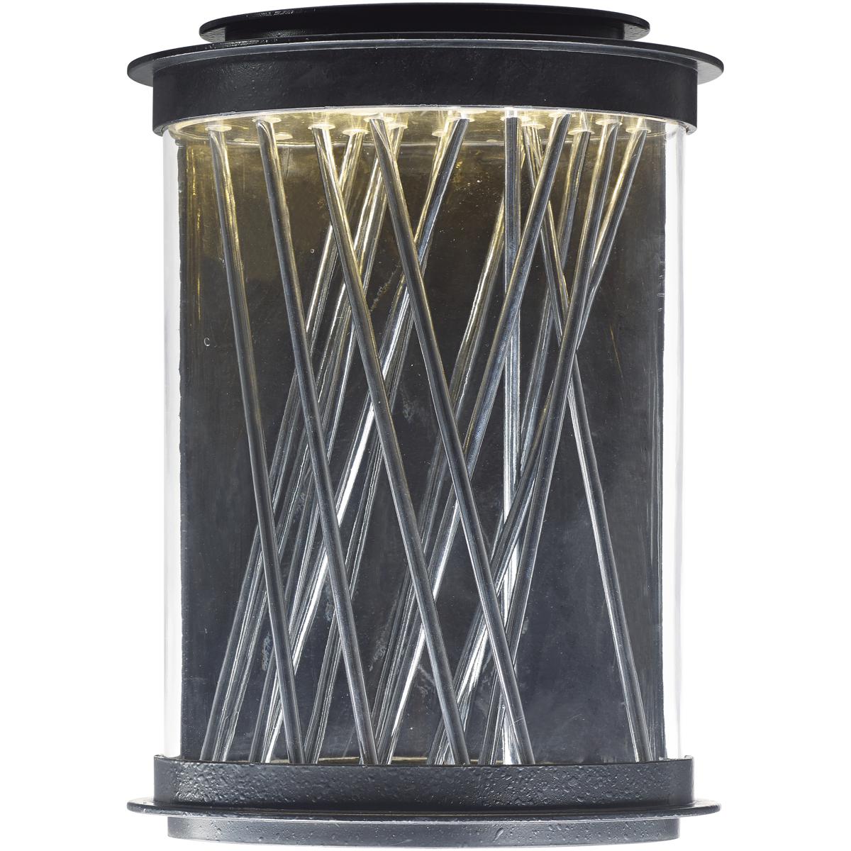 Maxim Lighting 53497CLTEPC Bedazzle LED 14 inch Texture Ebony and Polished Chrome Outdoor Wall Mount