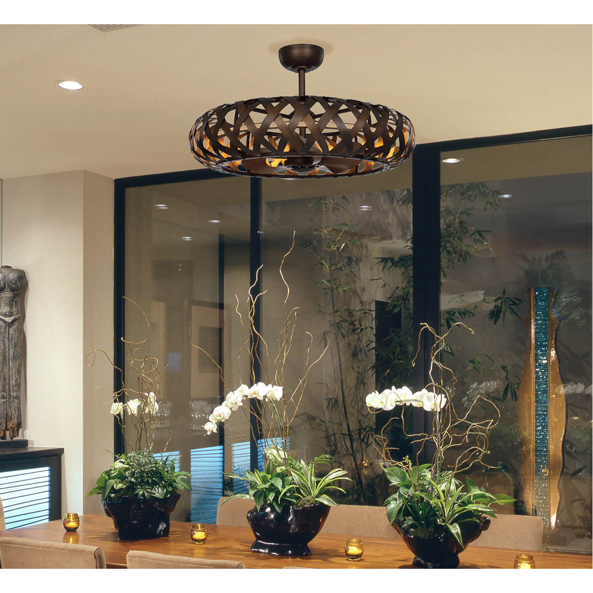 Maxim Lighting 60010BZGTGLD Weave 33 inch Bronze Gilt and Gold