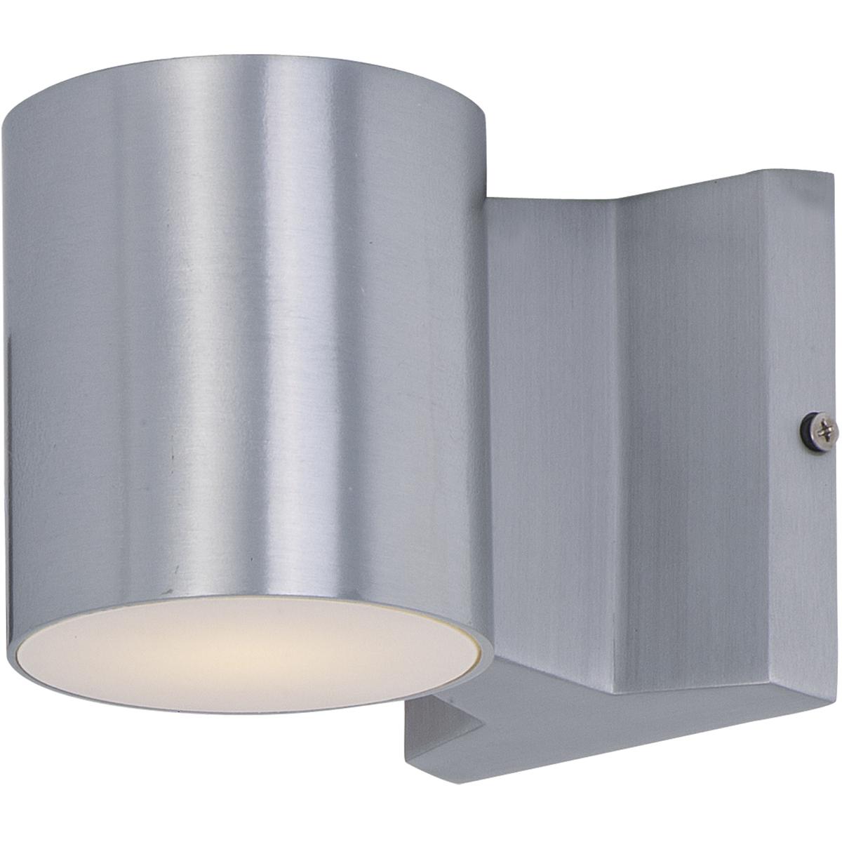Maxim Lighting 86106AL Lightray LED 4 inch Brushed Aluminum Outdoor Wall Mount