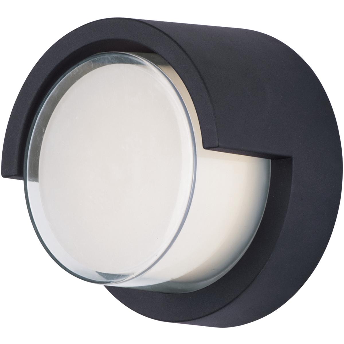 Maxim Lighting 86162BK Eyebrow LED 6.75 inch Black Outdoor Wall Mount