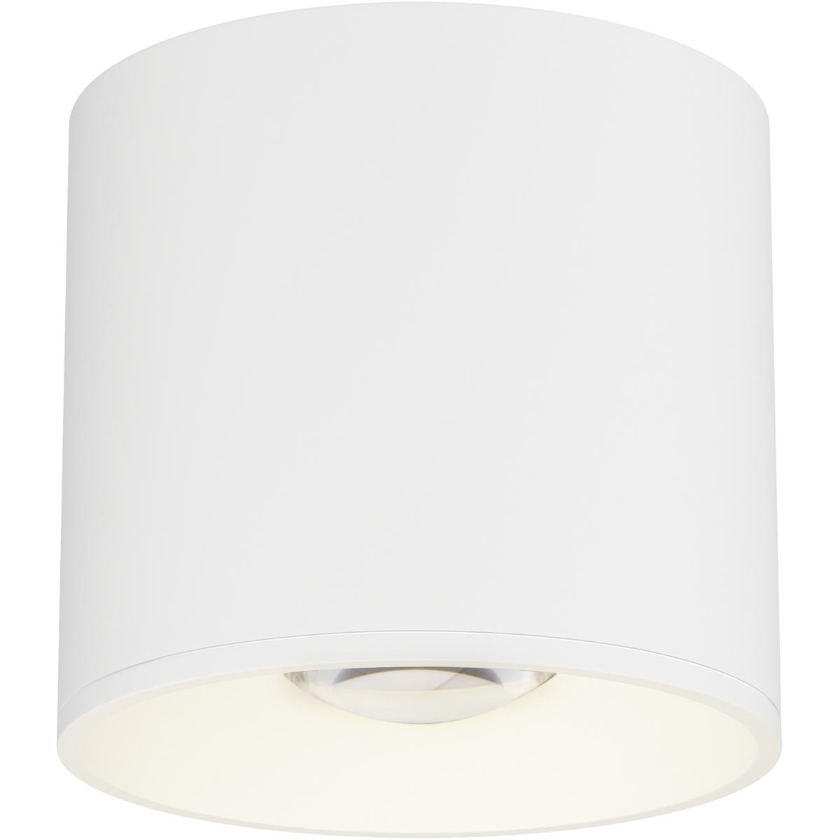 Maxim Lighting 86212WT Stout LED 4.75 inch White Flush Mount Ceiling Light, Indoor/Outdoor