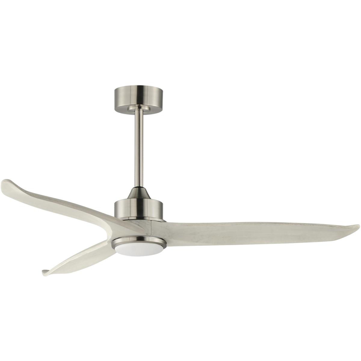 Maxim Lighting 88831SNWWT Woodwind 52 inch Satin Nickel Indoor Ceiling Fan in Hazel and Burnished Gold