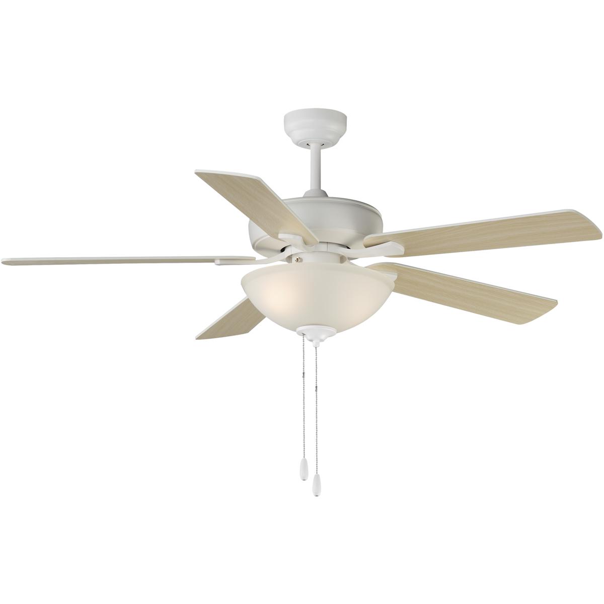 Maxim Lighting 88936SWMW Super-Max 52 inch Matte White Indoor Ceiling Fan