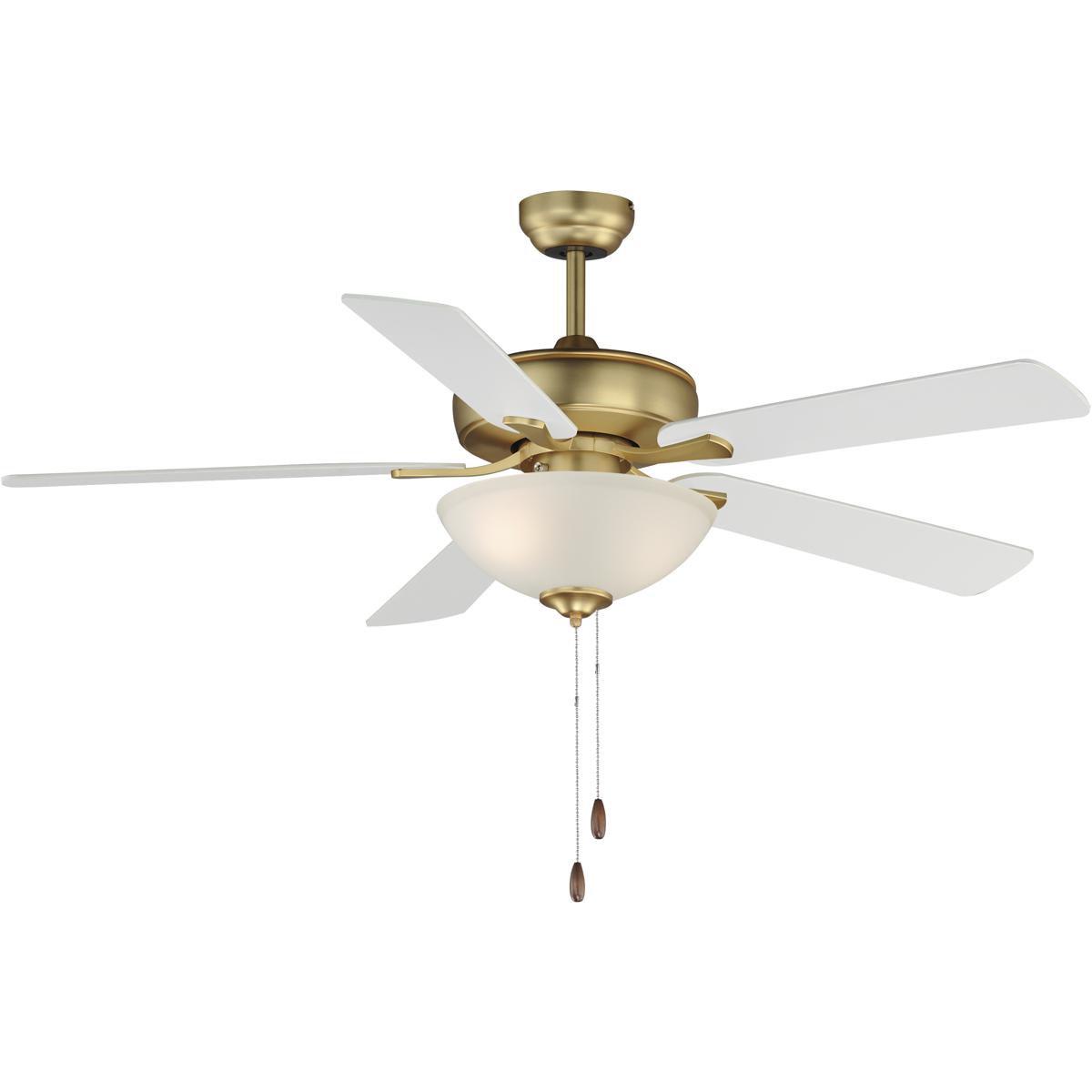 Maxim Lighting 88936SWNAB Super-Max 52 inch Natural Aged Brass Indoor Ceiling Fan