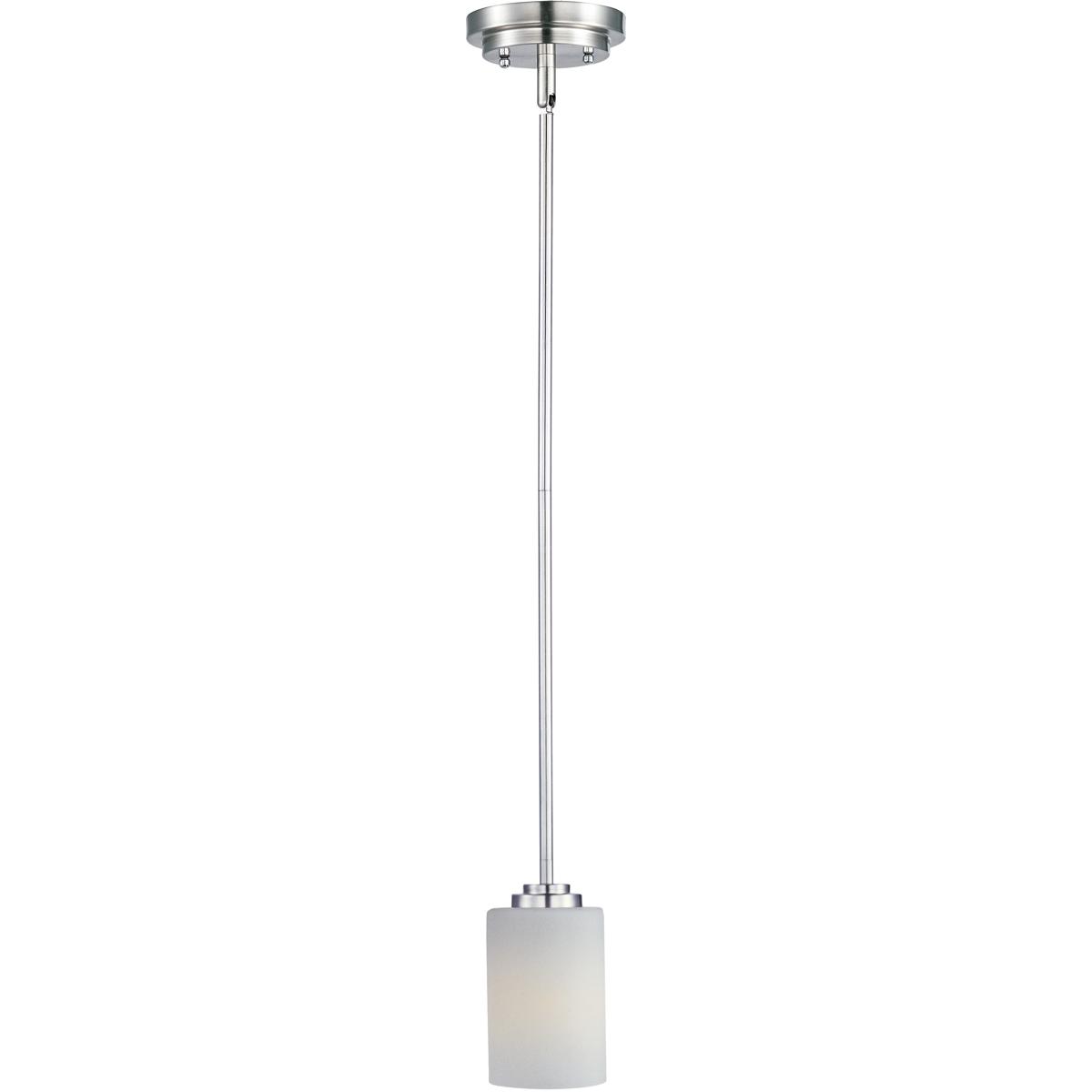 Maxim Lighting 90030SWSN Deven 1 Light 4 inch Satin Nickel Mini Pendant Ceiling Light
