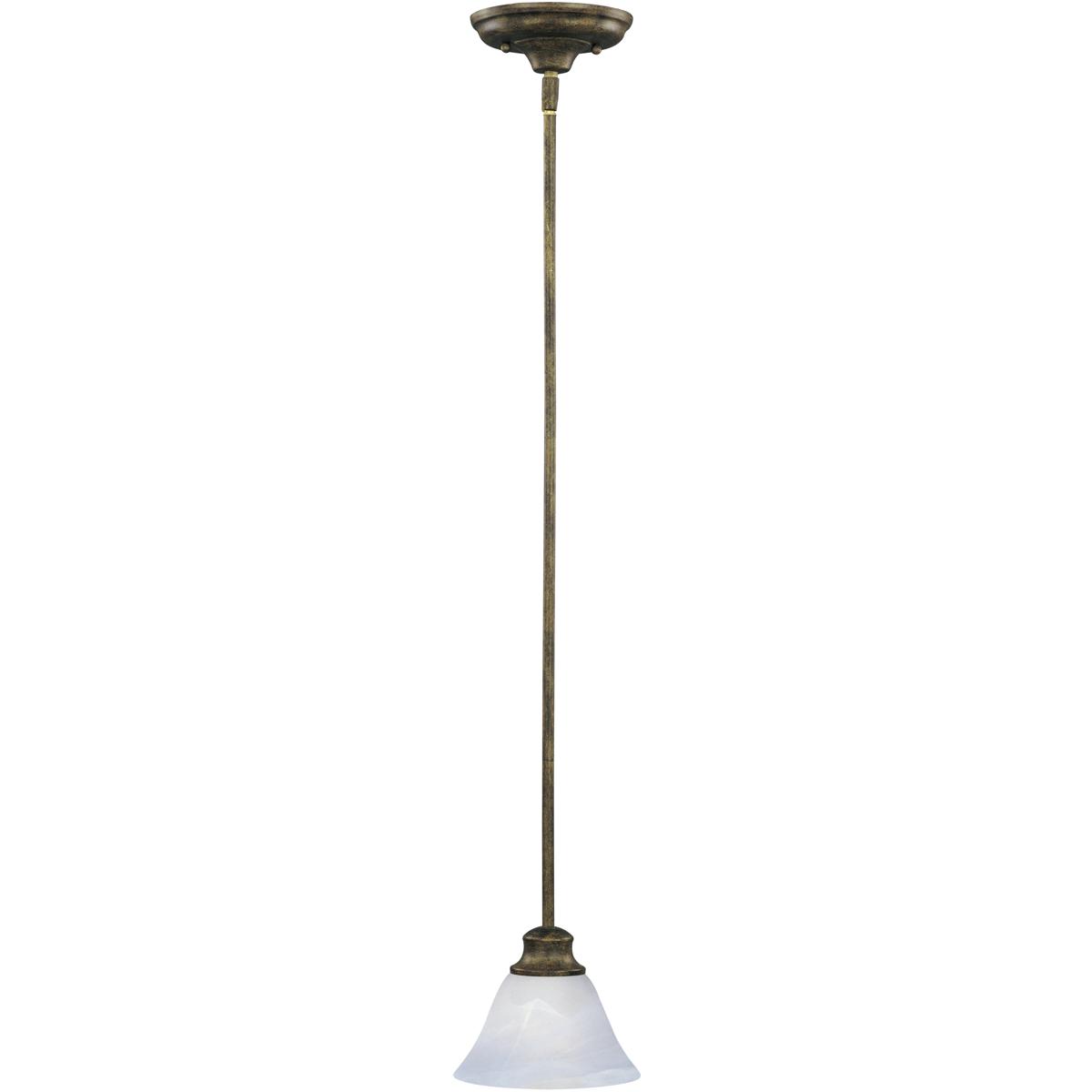 Maxim Lighting 91068MRKB Pacific 1 Light 7 inch Kentucky Bronze Mini Pendant Ceiling Light in Marble
