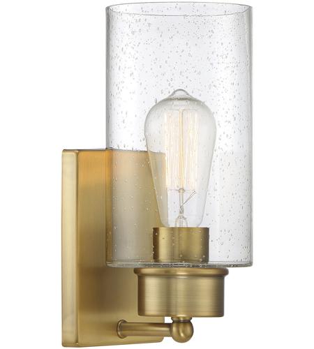*meridian Sconce Wall Light 1-light Natural Brass M90013onb for sale online 