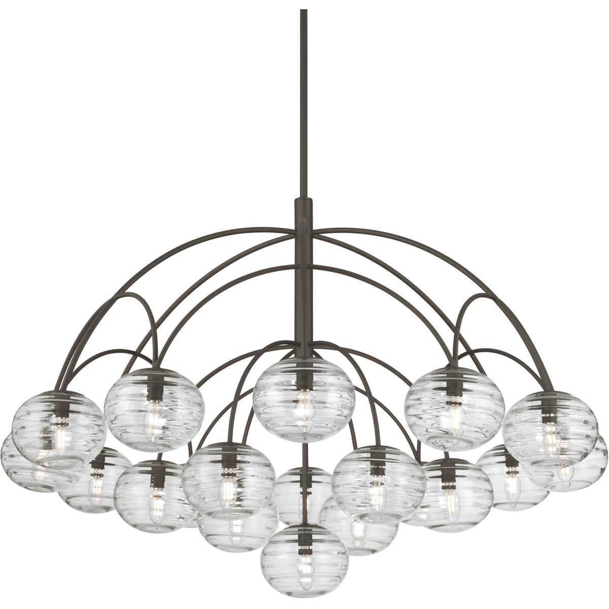Metropolitan N3509-860 Lenora 19 Light 47.75 inch Dark Bronze Chandelier Ceiling Light