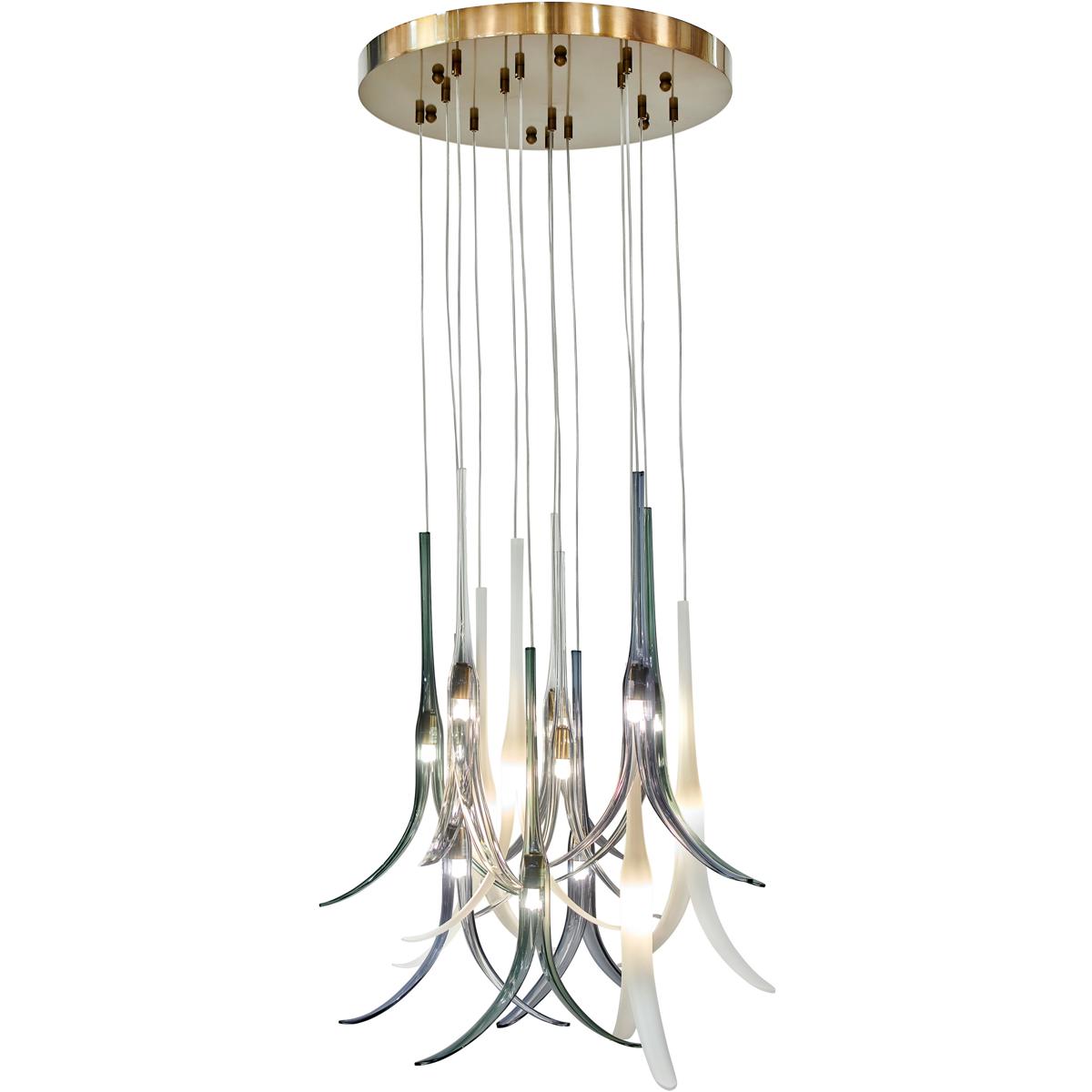 Metropolitan N9493 Featherly 13 Light 20 inch Light Gold Pendant Ceiling Light