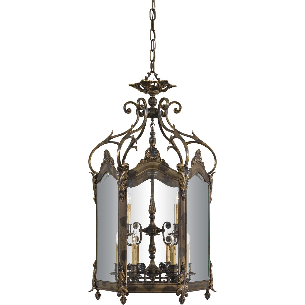 Metropolitan N952011 Metropolitan Family Collection 9 Light 25 inch Oxide Brass Foyer Pendant Ceiling Light