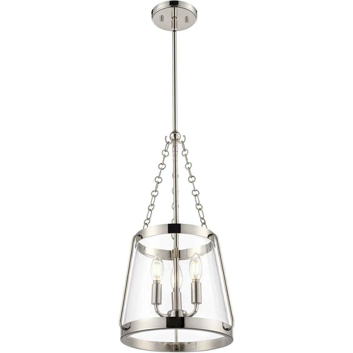 Millennium Lighting 21403-PN Adabella 3 Light 11.75 inch Polished Nickel Pendant Ceiling Light