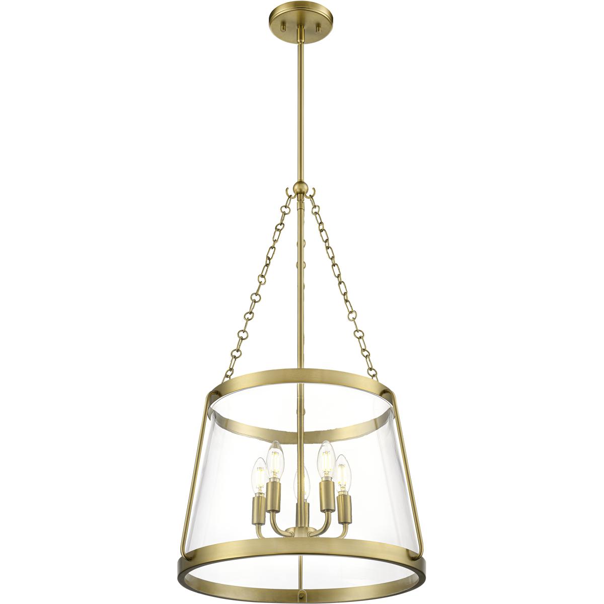 Millennium Lighting 21405-VB Adabella 5 Light 17.75 inch Vintage Brass Pendant Ceiling Light