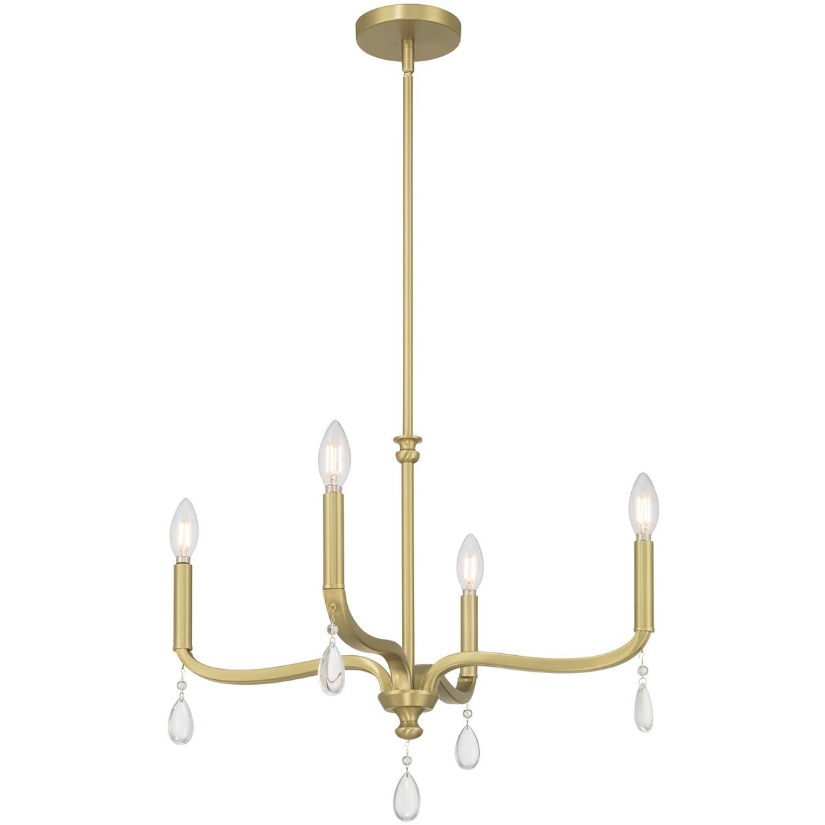 Millennium Lighting 220104-VB Viremont 4 Light 22 inch Vintage Brass Chandelier Ceiling Light