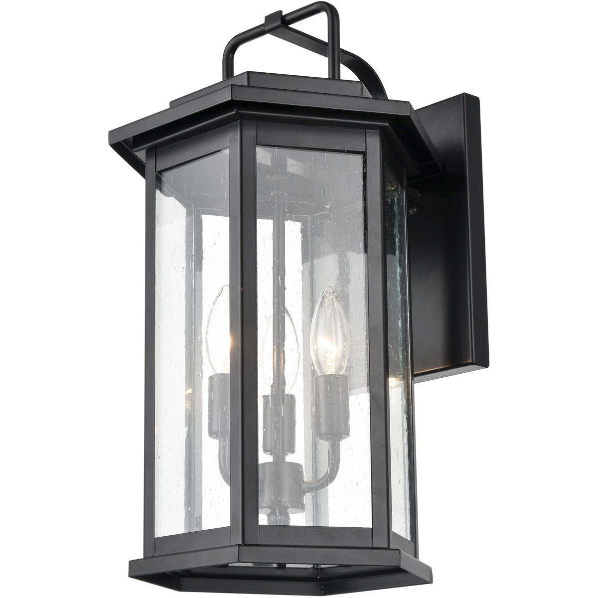 Millennium Lighting 2685-PBK Ellis 3 Light 18.25 inch Powder Coated Black Outdoor Wall Sconce