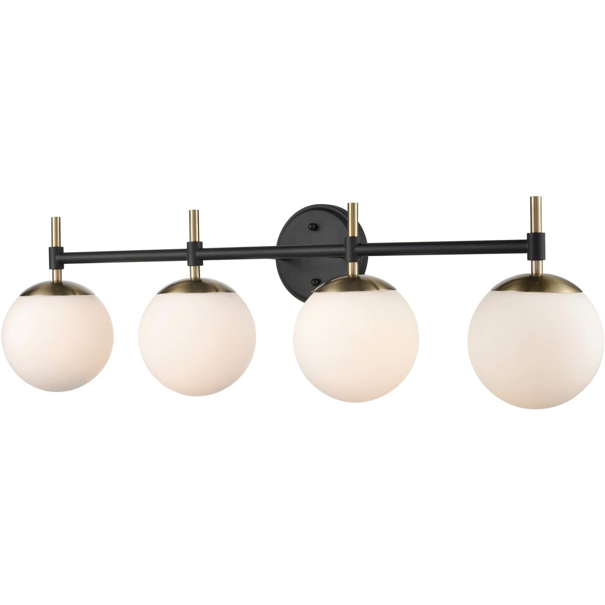 Millennium Lighting 30304-MB/MG None 4 Light 33 inch Matte Black/Modern Gold Bathroom Vanity Light Wall Light