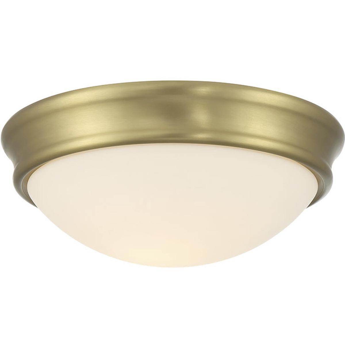 Millennium Lighting 5221-VB Baumann LED 10.5 inch Vintage Brass Flush Mount Ceiling Light