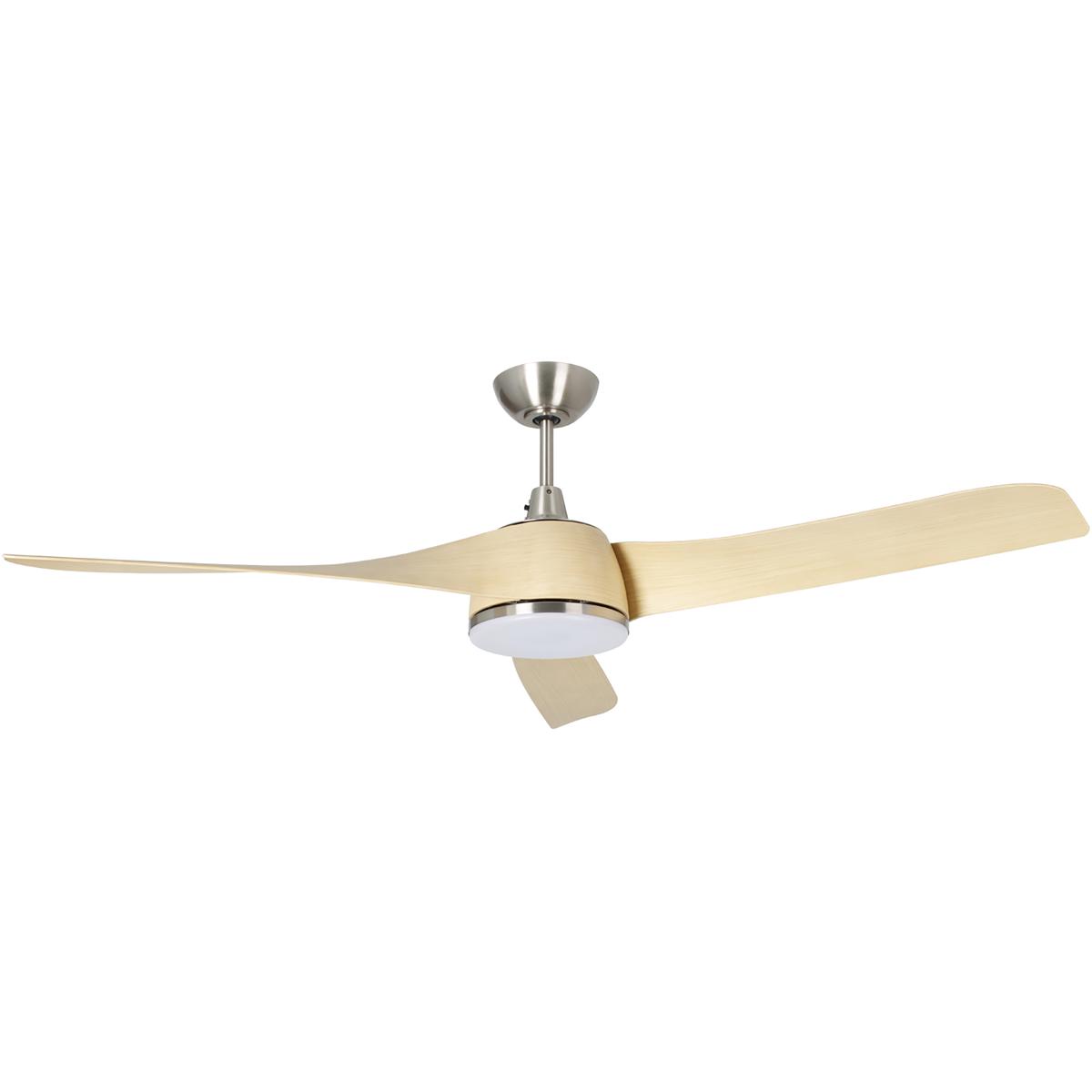 Millennium Lighting 1113LED-BN-MP Hammerlin 60 inch Brushed Nickel with Maple Blades Indoor Ceiling Fan