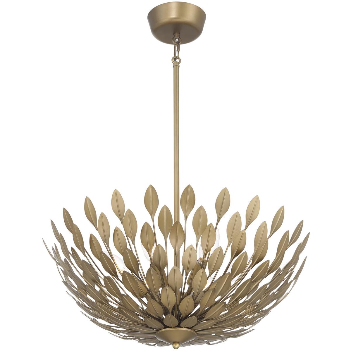 Millennium Lighting 28306-PAB Merylmint 6 Light 21 inch Painted Aged Brass Indoor Pendant Ceiling Light