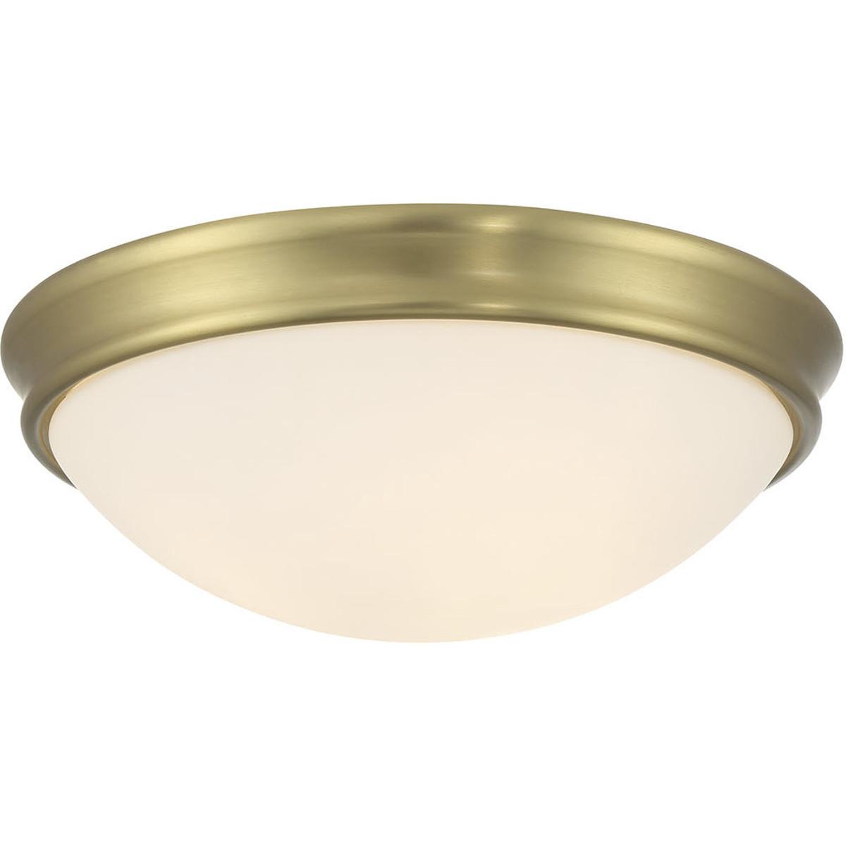 Millennium Lighting 5225-VB Baumann LED 14 inch Vintage Brass Flush Mount Ceiling Light