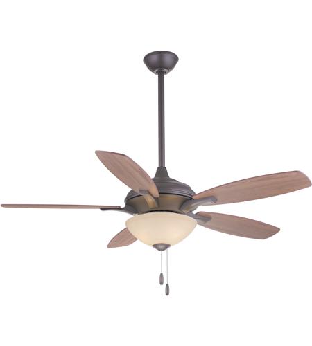 Minka Aire F470 Orb Hilo 52 Inch Oil Rubbed Bronze With Medium Maple Dark Walnut Blades Ceiling Fan In Dark Walnut Medium Maple Tea Stain Glass