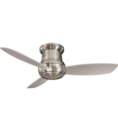 Minka Aire F474l Bnw Concept Ii Wet 52 Inch Brushed Nickel Wet With Silver Blades Flush Mount Ceiling Fan