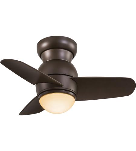 Spacesaver 26 Inch Oil Rubbed Bronze Ceiling Fan In Tinted Opal