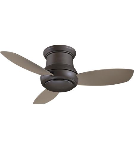 Minka Aire F518l Orb Concept Ii 44 Inch Oil Rubbed Bronze With Taupe Blades Flush Mount Ceiling Fan