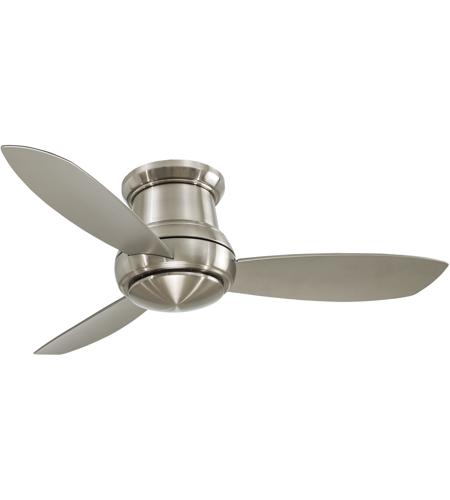 Minka Aire F519l Bn Concept Ii 52 Inch Brushed Nickel With Silver Blades Flush Mount Ceiling Fan
