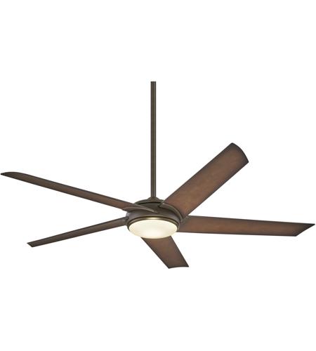 Minka Aire F617l Orb Ab Raptor 60 Inch Oil Rubbed Bronze With Antique Brass Blades Ceiling Fan - 60 Inch Ceiling Fan With Light Oil Rubbed Bronze