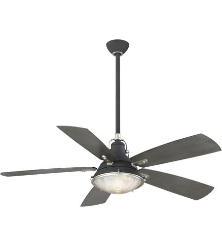 Minka Aire F681 Sdbk Ws Groton 56 Inch Sand Black And Weathered Steel With Charcoal Driftwood Blades Ceiling Fan