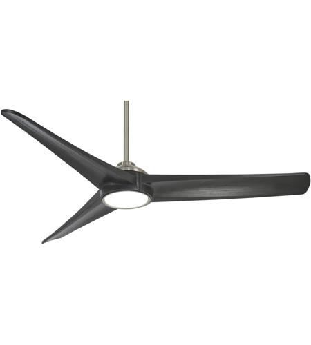 Minka Aire F747l Bn Cl Timber 68 Inch Brushed Nickel With Coal