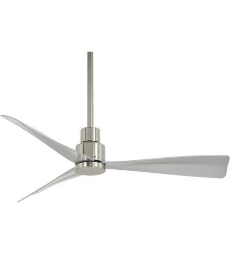 Minka Aire F786 Bnw Simple 44 Inch, Stainless Steel Outdoor Ceiling Fans