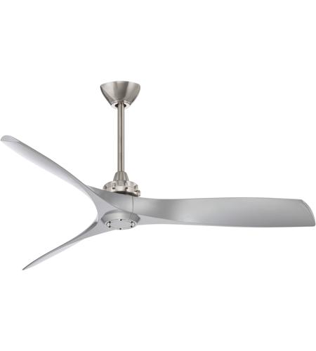 Minka Aire F853 Bn Sl Aviation 60 Inch Brushed Nickel With Silver Blades Ceiling Fan