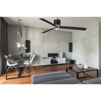 Minka-Aire F736L-BS/SDBK Gear 54 inch Brushed Steel/Sand Black with Matte Black Blades Ceiling Fan alternative photo thumbnail