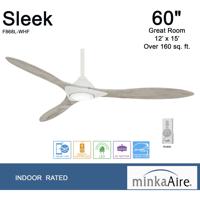 Minka-Aire F868L-WHF Sleek 60 inch Flat 