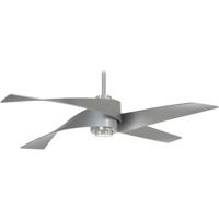 Minka-Aire F903L-BN/SL Artemis IV 64 inch Brushed Nickel/Silver with Silver Blades Ceiling Fan  photo thumbnail