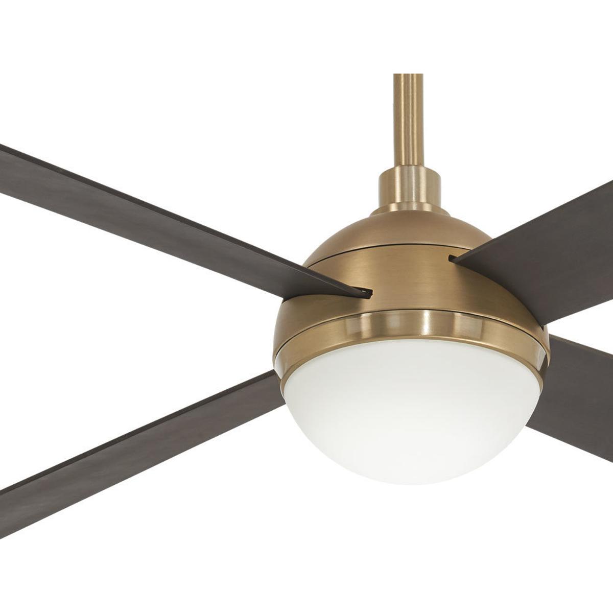 MinkaAire F623LBBR/SBR Orb Indoor Ceiling Fan Soft Brass 706411062261