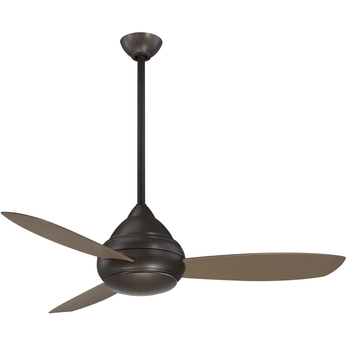 Minka-Aire F476L-ORB Concept I Wet 52 inch Oil Rubbed Bronze with Taupe Blades Outdoor Ceiling Fan
